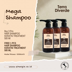 Buy 3 Free 1 Hair Shampoo Keratin 500ml